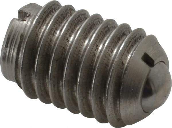 Gibraltar - 1/2-13, 0.281" Ball Diam, 3/4" Body Length, 0.072" Max Ball Reach, Threaded Ball Plunger - Stainless Steel Body, Stainless Steel Ball, 3 Lb Initial End Force, 6 Lb Final End Force - USA Tool & Supply