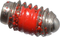 Gibraltar - 4-48, 0.062" Ball Diam, 3/16" Body Length, 0.02" Max Ball Reach, Threaded Ball Plunger - Stainless Steel Body, Stainless Steel Ball, 0.13 Lb Initial End Force, 0.5 Lb Final End Force, Locking Element - USA Tool & Supply