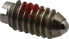 Gibraltar - 5-40, 0.062" Ball Diam, 1/4" Body Length, 0.02" Max Ball Reach, Threaded Ball Plunger - Stainless Steel Body, Stainless Steel Ball, 0.25 Lb Initial End Force, 0.75 Lb Final End Force, Locking Element - USA Tool & Supply