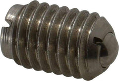 Gibraltar - 1/2-13, 0.281" Ball Diam, 3/4" Body Length, 0.072" Max Ball Reach, Threaded Ball Plunger - Stainless Steel Body, Stainless Steel Ball, 6 Lb Initial End Force, 12 Lb Final End Force - USA Tool & Supply