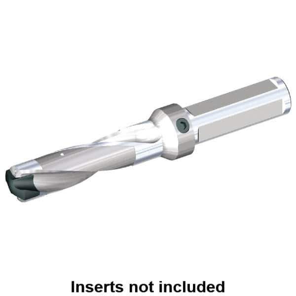 Kennametal - 14.68 to 15.18mm Diam, 3xD, 44.05mm Max Depth, 3/4" Shank Diam, 56.79mm Flute, 130.18mm OAL, Replaceable Tip Drill - KSEM0578 Insert, A Seat Size, Series KSEM - USA Tool & Supply