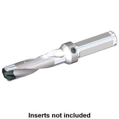 Kennametal - 12.7 to 13.2mm Diam, 3xD, 38.1mm Max Depth, 3/4" Shank Diam, 50.24mm Flute, 123.83mm OAL, Replaceable Tip Drill - KSEM0500 Insert, C Seat Size, Series KSEM - USA Tool & Supply
