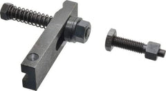 Value Collection - 1/2-13 Tap Size, Steel Strap Clamp Assembly - Single End Clamp, Radius Strap Nose, 5/8" Strap Thickness, 1-1/2" Travel, 4-1/2" Strap Len, 1-1/4" Strap Width - USA Tool & Supply