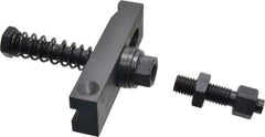 Value Collection - 5/8-11 Tap Size, Steel Strap Clamp Assembly - Single End Clamp, Radius Strap Nose, 7/8" Strap Thickness, 1-1/2" Travel, 5" Strap Len, 1-1/2" Strap Width - USA Tool & Supply