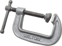 Wilton - Light-Duty 2-1/2" Max Opening, 1-3/4" Throat Depth, Ductile Iron Standard C-Clamp - 1,110 Lb Capacity, 0" Min Opening, Standard Throat Depth - USA Tool & Supply