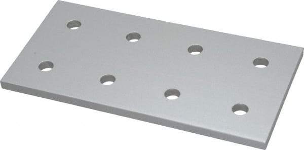 80/20 Inc. - 3" Wide, 6" High, Open Shelving 8 Hole Joining Strip - Aluminum, Use with Series 15 & Bolt Kit 3320 or 3325 - USA Tool & Supply