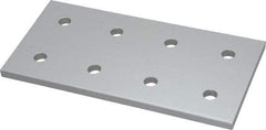 80/20 Inc. - 3" Wide, 6" High, Open Shelving 8 Hole Joining Strip - Aluminum, Use with Series 15 & Bolt Kit 3320 or 3325 - USA Tool & Supply