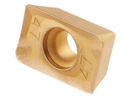 Kennametal - APHT1604 42 Grade MP91M Carbide Milling Insert - TiN/TiCN/Al2O3 Finish, 0.187" Thick - USA Tool & Supply