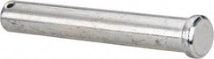 Made in USA - 3/4" Pin Diam, 5" OAL, Standard Clevis Pin - 5/32" Hole, 4-27/32" Usable Length, Uncoated Steel - USA Tool & Supply