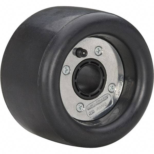 Dynabrade - 5" Wheel OD, 3-1/2" Wheel Width, 3,500 RPM, Composite, Pneumatic Wheel without Hub - 15-1/2" Long x 3-1/2" Wide, 5/8" Wheel Arbor Hole - USA Tool & Supply
