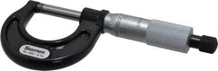 Starrett - 0 to 1" Range, 0.001" Graduation, Mechanical Outside Micrometer - Ratchet Stop Thimble, Accurate to 0.0001" - USA Tool & Supply