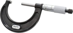 Starrett - 1 to 2" Range, 0.0001" Graduation, Mechanical Outside Micrometer - Ratchet Stop Thimble, Accurate to 0.00005" - USA Tool & Supply