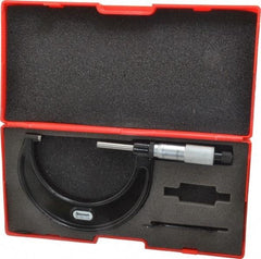 Starrett - 2 to 3" Range, 0.001" Graduation, Mechanical Outside Micrometer - Ratchet Stop Thimble, Accurate to 0.0001" - USA Tool & Supply