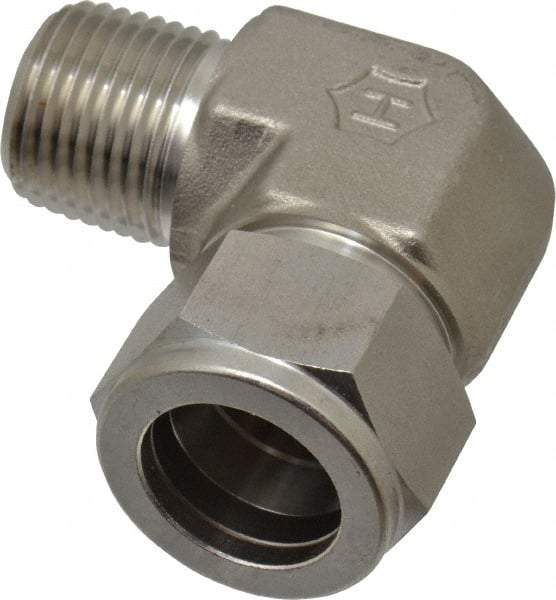 Ham-Let - 3/4" OD, Grade 316Stainless Steel Male Elbow - Comp x MNPT Ends - USA Tool & Supply