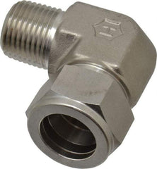 Ham-Let - 3/4" OD, Grade 316Stainless Steel Male Elbow - Comp x MNPT Ends - USA Tool & Supply
