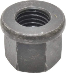 Gibraltar - M16, 31mm Flange Diam, 24mm High, 24mm Across Flats, Flange Nut - Grade 10 Steel, Black Phosphate Finish, 5" Flange Height, DIN 6331 - USA Tool & Supply