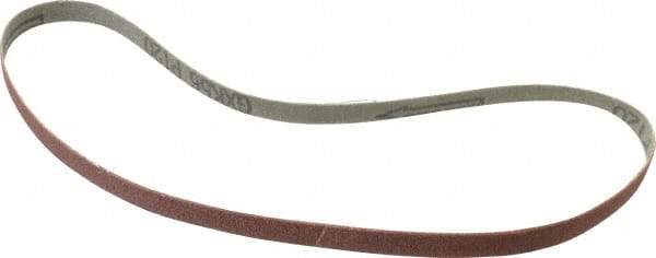 Tru-Maxx - 3/8" Wide x 24" OAL, 120 Grit, Aluminum Oxide Abrasive Belt - Aluminum Oxide, Fine, Coated - USA Tool & Supply