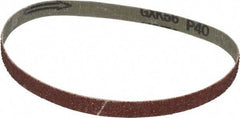 Tru-Maxx - 1/2" Wide x 18" OAL, 40 Grit, Aluminum Oxide Abrasive Belt - Aluminum Oxide, Coarse, Coated - USA Tool & Supply