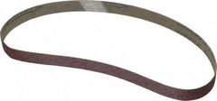 Tru-Maxx - 1/2" Wide x 18" OAL, 120 Grit, Aluminum Oxide Abrasive Belt - Aluminum Oxide, Fine, Coated - USA Tool & Supply