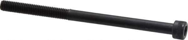 Made in USA - #10-32 UNF Hex Socket Drive, Socket Cap Screw - Alloy Steel, Black Oxide Finish, Partially Threaded, 3" Length Under Head - USA Tool & Supply