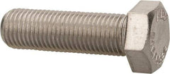 Value Collection - 3/8-24 UNF, 1-1/4" Length Under Head Hex Head Cap Screw - Fully Threaded, Grade 316 Stainless Steel, Uncoated, 9/16" Hex - USA Tool & Supply