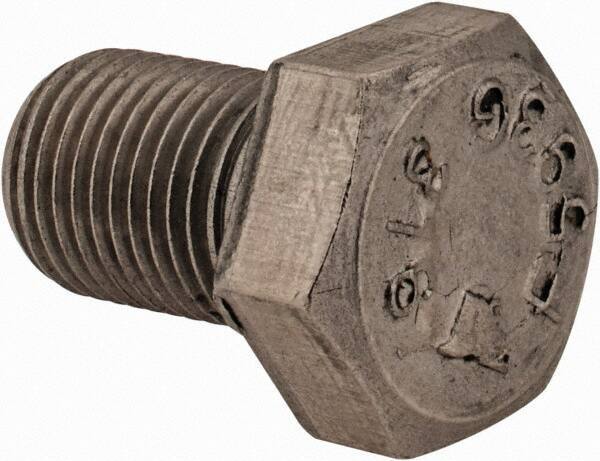 Value Collection - 1/2-20 UNF, 3/4" Length Under Head Hex Head Cap Screw - Fully Threaded, Grade 316 Stainless Steel, Uncoated, 3/4" Hex - USA Tool & Supply