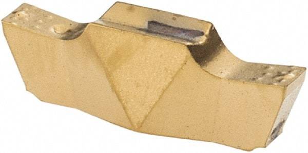 Iscar - 150010GEPI Grade IC528, 1.5mm Cutting Width Carbide Grooving Insert - 2mm Max Depth of Cut, Neutral, 0.1mm Corner Radius, TiCN/TiN Finish - USA Tool & Supply