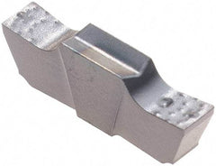 Iscar - 196010GEPI Grade IC908, 1.96mm Cutting Width Carbide Grooving Insert - 0.5mm Max Depth of Cut, Neutral, 0.1mm Corner Radius, TiAlN Finish - USA Tool & Supply