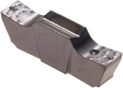 Iscar - 196015GEPI Grade IC908, 1.96mm Cutting Width Carbide Grooving Insert - 2.49mm Max Depth of Cut, Neutral, 0.15mm Corner Radius, TiN/TiAlN Finish - USA Tool & Supply