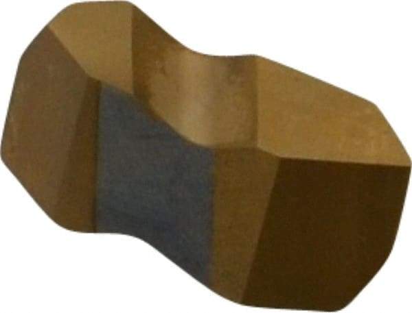 Tool-Flo - FLT3 CB Grade GP3, Internal/External 60° V Threading Insert - 6 to 20 TPI Ext Pitch, 5 to 12 TPI Int Pitch, Right Hand Insert, TiN Finish, Carbide - USA Tool & Supply