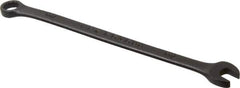 Proto - 7mm 12 Point Offset Combination Wrench - 15° Offset Angle, 5-5/32" OAL, Steel, Black Finish - USA Tool & Supply