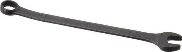 Proto - 9mm 12 Point Offset Combination Wrench - 15° Offset Angle, 5-21/32" OAL, Steel, Black Finish - USA Tool & Supply