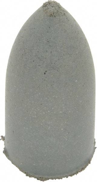 Cratex - 7/8" Max Diam x 1-3/4" Long, Cone, Rubberized Point - Coarse Grade, Silicon Carbide, 1/4" Arbor Hole, Unmounted - USA Tool & Supply