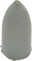 Cratex - 7/8" Max Diam x 1-3/4" Long, Cone, Rubberized Point - Coarse Grade, Silicon Carbide, 1/4" Arbor Hole, Unmounted - USA Tool & Supply