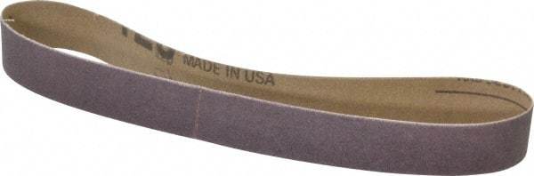 Tru-Maxx - 3/4" Wide x 18" OAL, 120 Grit, Aluminum Oxide Abrasive Belt - Aluminum Oxide, Fine, Coated - USA Tool & Supply