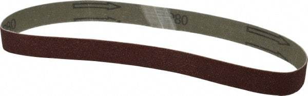 Tru-Maxx - 3/4" Wide x 20-1/2" OAL, 80 Grit, Aluminum Oxide Abrasive Belt - Aluminum Oxide, Medium, Coated - USA Tool & Supply