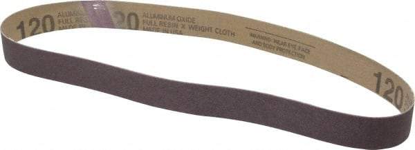 Tru-Maxx - 1" Wide x 30" OAL, 120 Grit, Aluminum Oxide Abrasive Belt - Aluminum Oxide, Fine, Coated - USA Tool & Supply