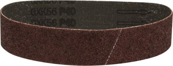 Tru-Maxx - 1-1/2" Wide x 18-15/16" OAL, 40 Grit, Aluminum Oxide Abrasive Belt - Aluminum Oxide, Coarse, Coated - USA Tool & Supply