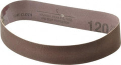 Tru-Maxx - 1-1/2" Wide x 18-15/16" OAL, 120 Grit, Aluminum Oxide Abrasive Belt - Aluminum Oxide, Fine, Coated - USA Tool & Supply