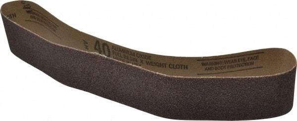 Tru-Maxx - 2" Wide x 30" OAL, 40 Grit, Aluminum Oxide Abrasive Belt - Aluminum Oxide, Coarse, Coated - USA Tool & Supply