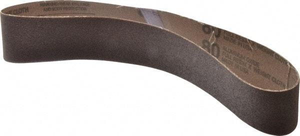 Tru-Maxx - 2" Wide x 30" OAL, 80 Grit, Aluminum Oxide Abrasive Belt - Aluminum Oxide, Medium, Coated - USA Tool & Supply