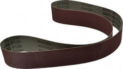 Tru-Maxx - 2" Wide x 48" OAL, 120 Grit, Aluminum Oxide Abrasive Belt - Aluminum Oxide, Fine, Coated - USA Tool & Supply