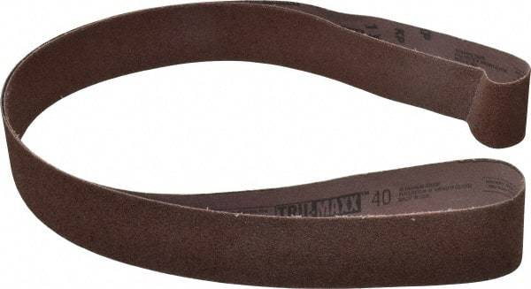 Tru-Maxx - 2" Wide x 72" OAL, 40 Grit, Aluminum Oxide Abrasive Belt - Aluminum Oxide, Coarse, Coated - USA Tool & Supply