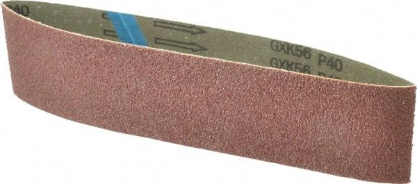 Tru-Maxx - 3" Wide x 24" OAL, 40 Grit, Aluminum Oxide Abrasive Belt - Aluminum Oxide, Coarse, Coated - USA Tool & Supply