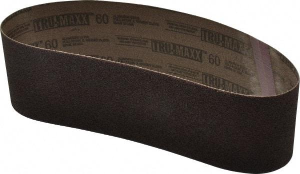 Tru-Maxx - 3" Wide x 24" OAL, 60 Grit, Aluminum Oxide Abrasive Belt - Aluminum Oxide, Medium, Coated - USA Tool & Supply