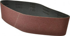 Tru-Maxx - 3" Wide x 24" OAL, 80 Grit, Aluminum Oxide Abrasive Belt - Aluminum Oxide, Medium, Coated - USA Tool & Supply