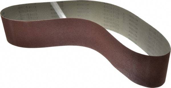 Tru-Maxx - 4" Wide x 48" OAL, 120 Grit, Aluminum Oxide Abrasive Belt - Aluminum Oxide, Fine, Coated - USA Tool & Supply