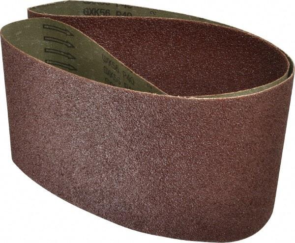 Tru-Maxx - 6" Wide x 54" OAL, 40 Grit, Aluminum Oxide Abrasive Belt - Aluminum Oxide, Coarse, Coated - USA Tool & Supply