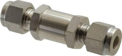 Ham-Let - 1/4" Stainless Steel Check Valve - Inline, Comp x Comp, 3,000 WOG - USA Tool & Supply