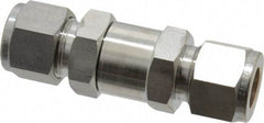 Ham-Let - 1/2" Stainless Steel Check Valve - Inline, Comp x Comp, 3,000 WOG - USA Tool & Supply